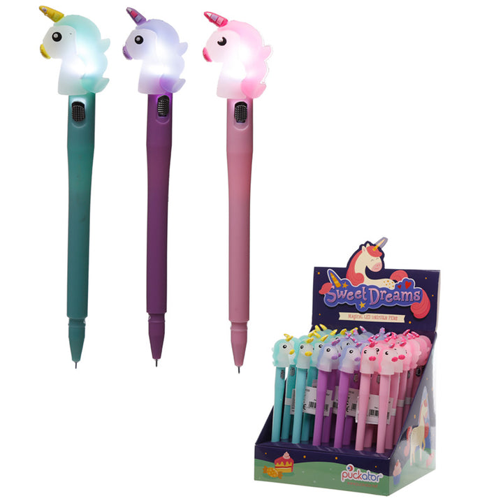 Light Up LED Unicorn Novelty Pen PEN130-0