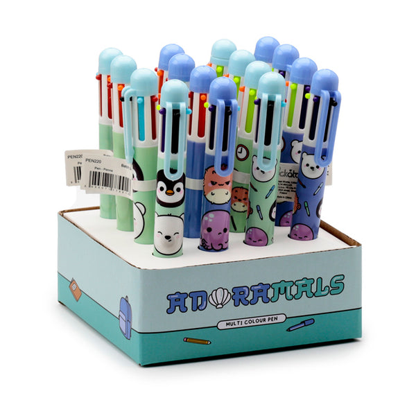 Multi Colour Pen (6 Colours) - Adoramals Sealife PEN220-0