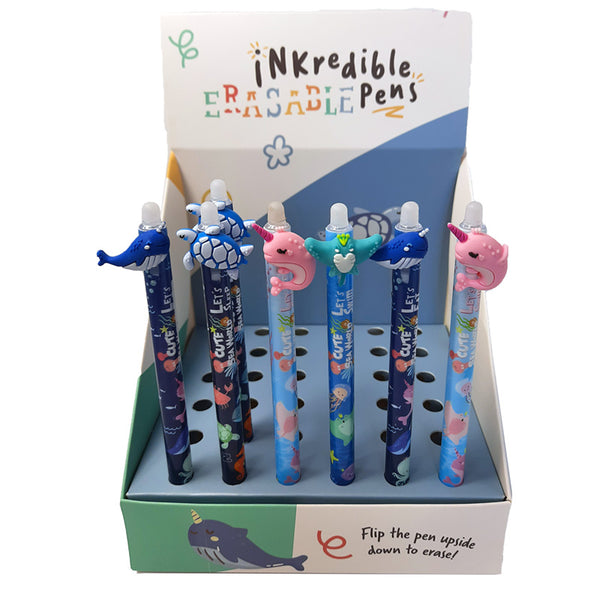 Erasable Pen with PVC Topper - Sealife PEN240-0