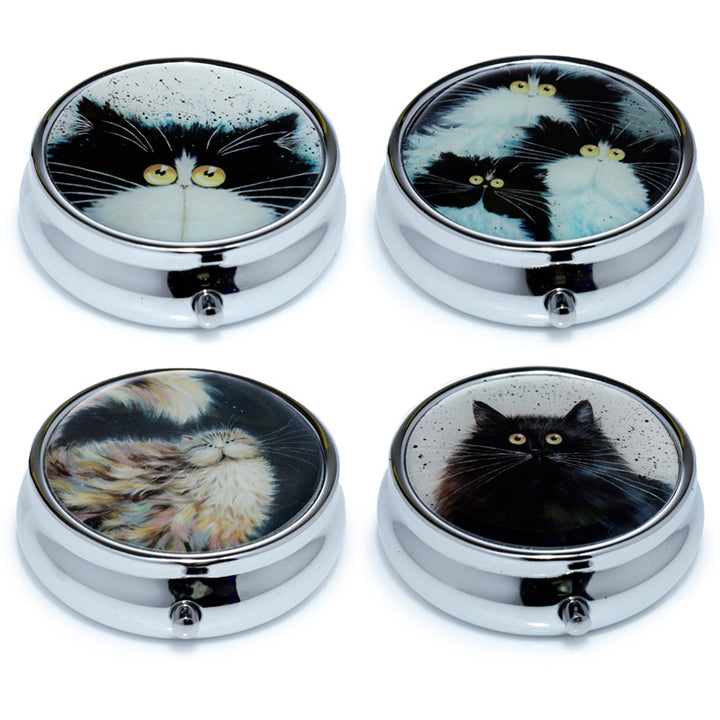 Kim Haskins Cats Pill Box PILL16 by Puckator