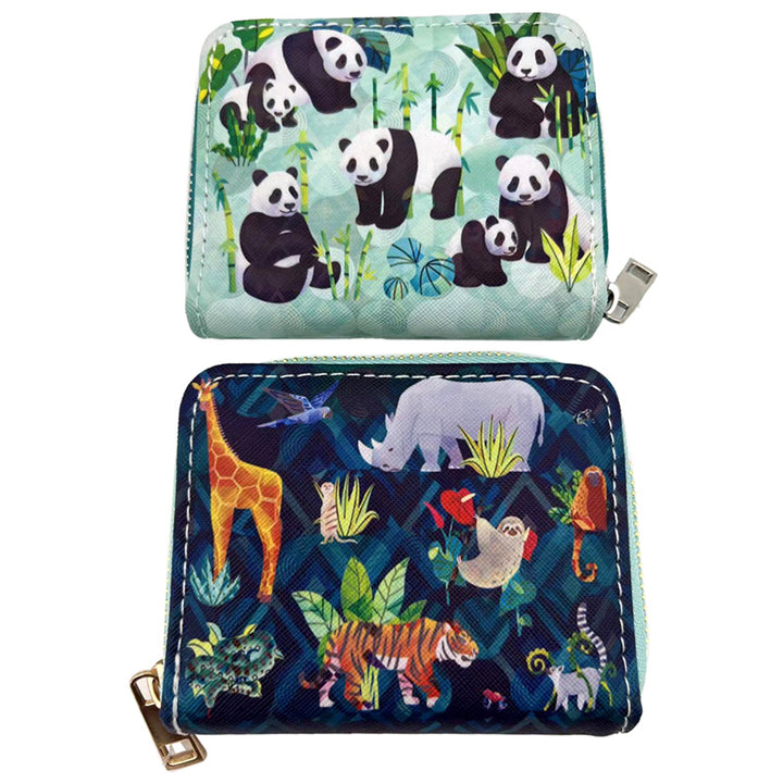 Small Zip Around Wallet - Animal Kingdom PUR130-0