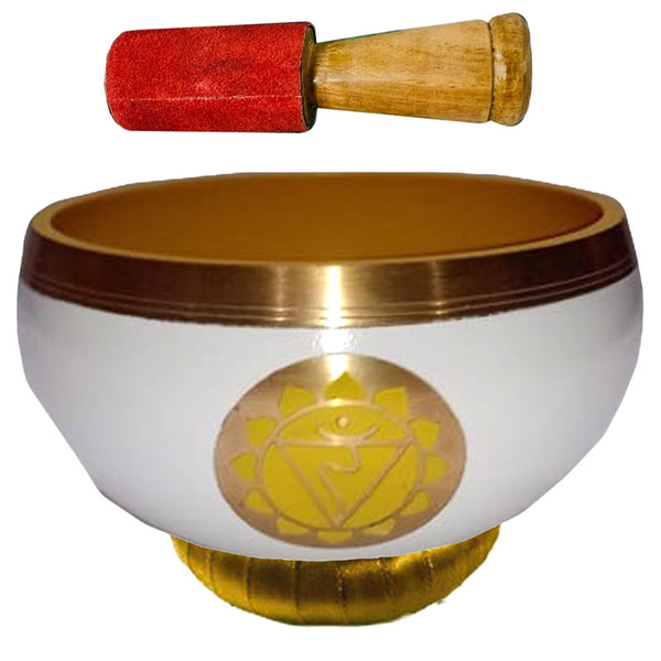 Chakra Singing Bowl - Yellow SING04 by Puckator