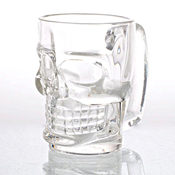 Glass Skull Head Shaped Tankard SK341