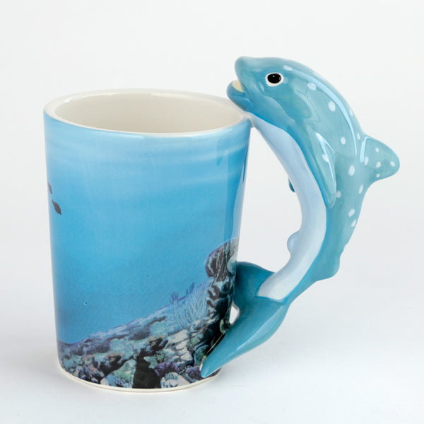 Fun Collectable Whale Shark Shaped Handle Ceramic Mug SMUG327 by Puckator