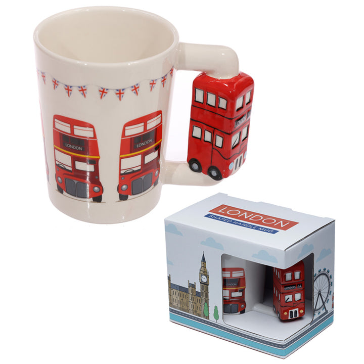 Novelty Ceramic Mug with London Bus Handle SMUG86 by Puckator