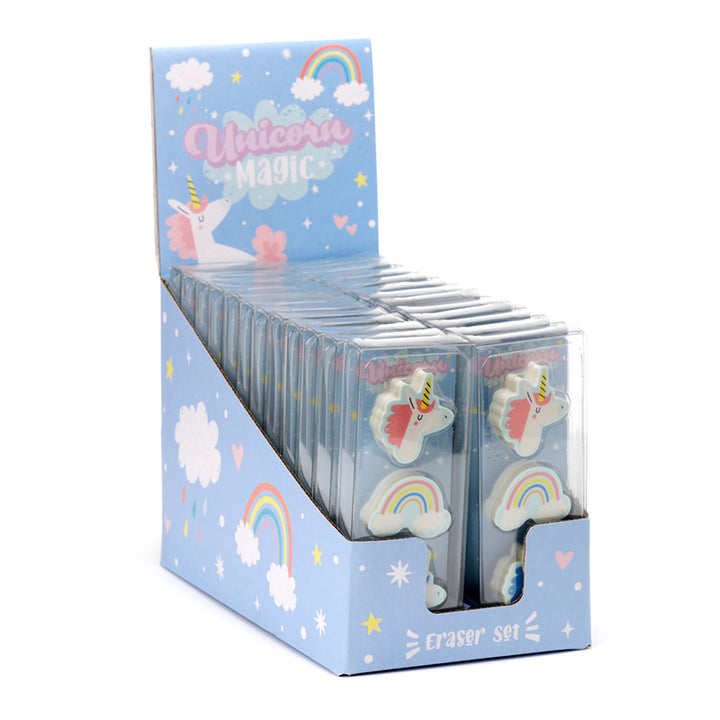 Eraser 3 Piece Set - Unicorn Magic STA280-0