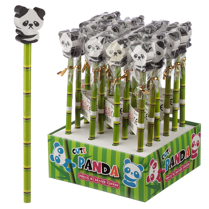 Novelty Kids Panda Design Pencil and Eraser STA41-0