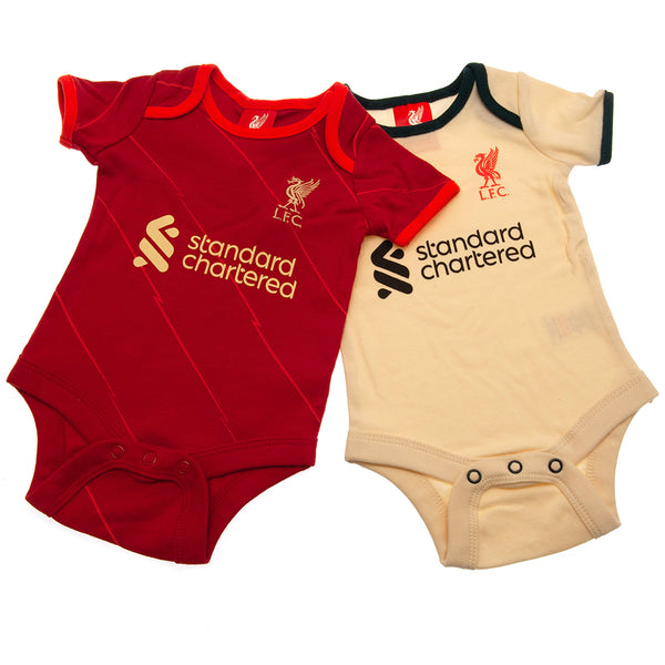 Liverpool FC 2 Pack Bodysuit 9-12 Mths DS