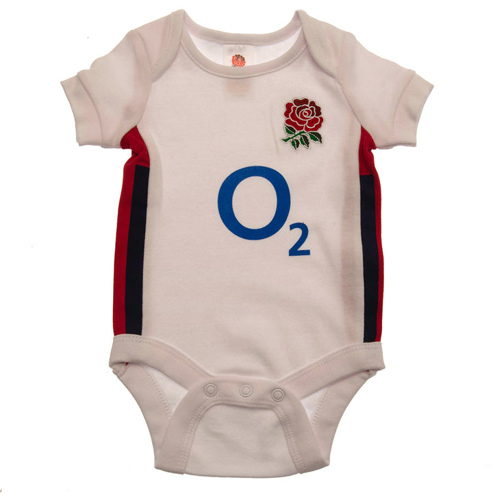 England RFU 2 Pack Bodysuit 12-18 Mths RB by England RFU