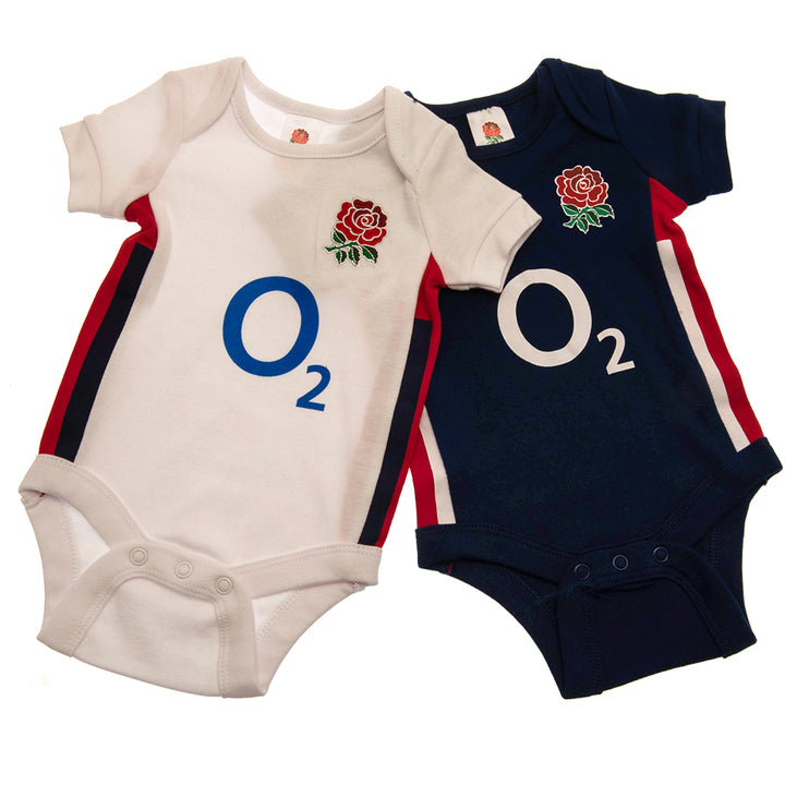 England RFU 2 Pack Bodysuit 12-18 Mths RB by England RFU