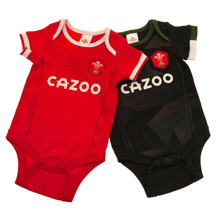 Wales RU 2 Pack Bodysuit 3-6 Mths PC by Wales RU