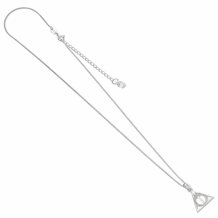 Harry Potter Sterling Silver Crystal Necklace Deathly Hallows by Harry Potter