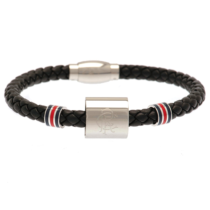 Rangers FC Colour Ring Leather Bracelet by Rangers FC