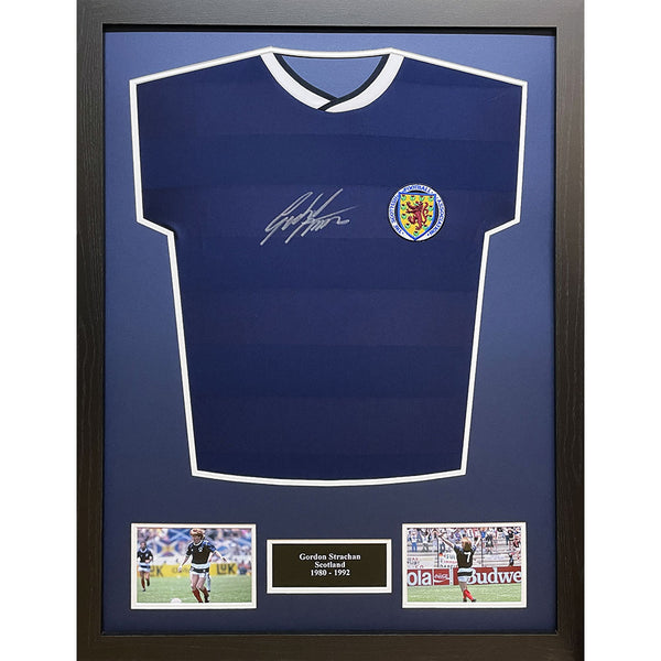 Scottish FA 1986 Strachan Signed Shirt (Framed) by Scottish FA