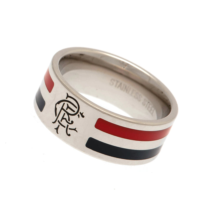 Rangers FC Colour Stripe Ring Medium by Rangers FC