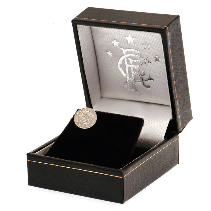 Rangers FC Ready Crest Sterling Silver Stud Earring by Rangers FC