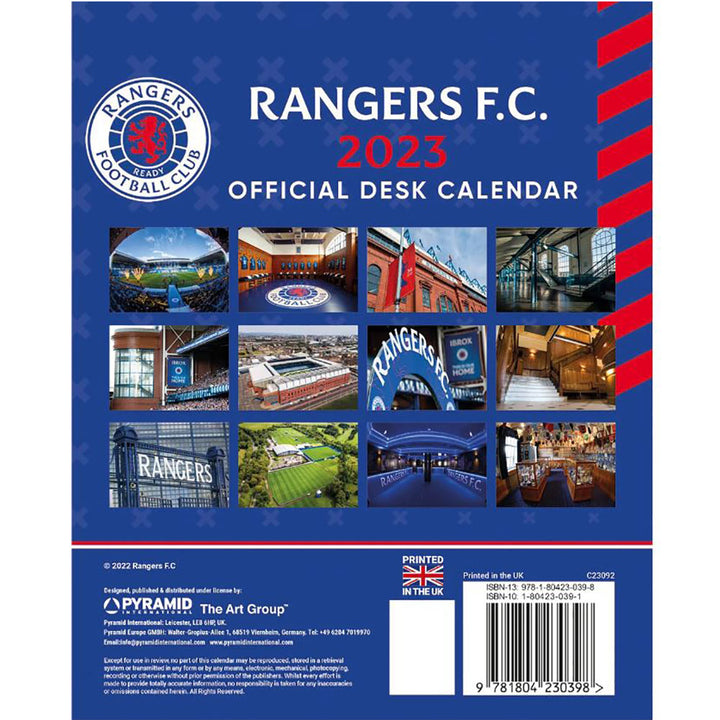 Rangers FC Desktop Calendar 2023 by Rangers FC