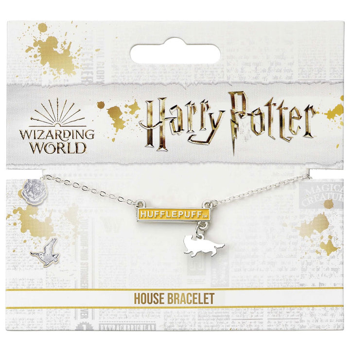 Harry Potter Silver Plated Bar Bracelet Hufflepuff by Harry Potter