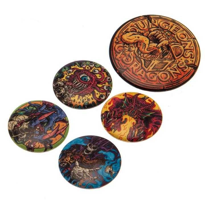 Dungeons & Dragons Button Badge Set by Dungeons & Dragons