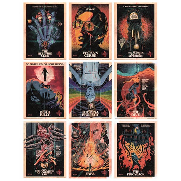 Stranger Things 4 Set of 9 Collector Prints by Stranger Things