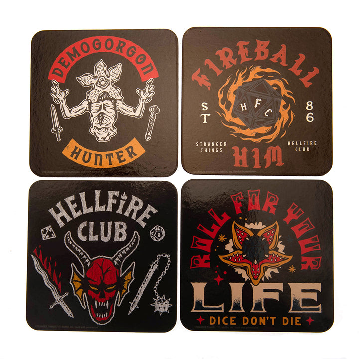 Stranger Things Coaster Set Hellfire Club by Stranger Things