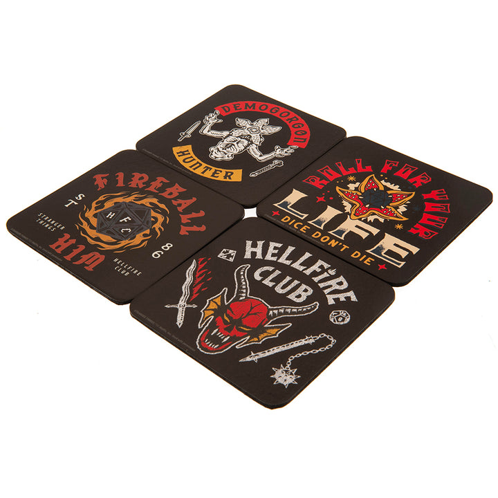 Stranger Things Coaster Set Hellfire Club by Stranger Things