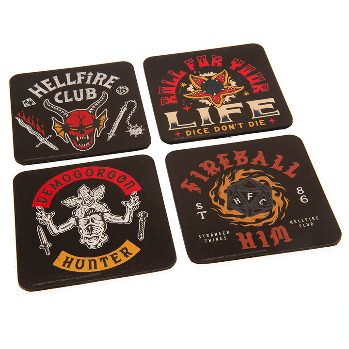 Stranger Things Coaster Set Hellfire Club by Stranger Things