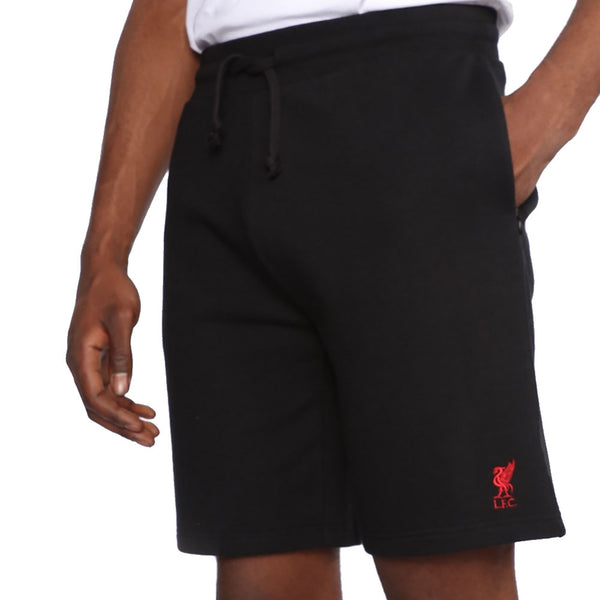 Liverpool FC Sweat Shorts Mens Black Small by Liverpool FC