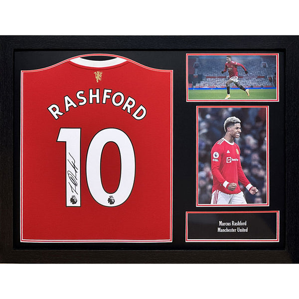 Manchester United FC Rashford Signed Shirt (Framed) by Manchester United FC