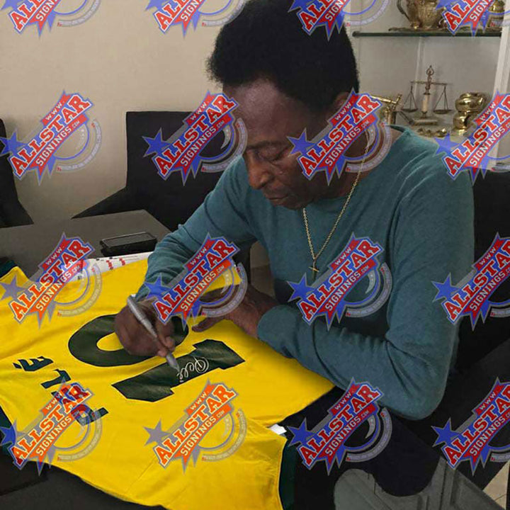 Brasil 1970 Pele Signed Shirt by Brasil