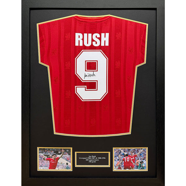 Liverpool FC 1986 Rush Signed Shirt (Framed) by Liverpool FC