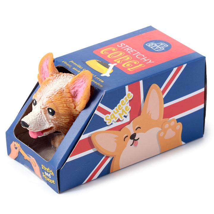 Fun Kids Corgi Stretch Toy TY894 by Puckator