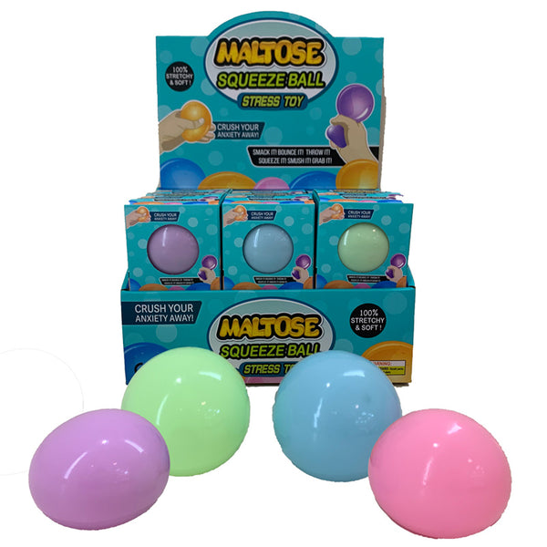 Fun Kids Maltose Squeezy Glow in the Dark Stress Ball TY915 by Puckator