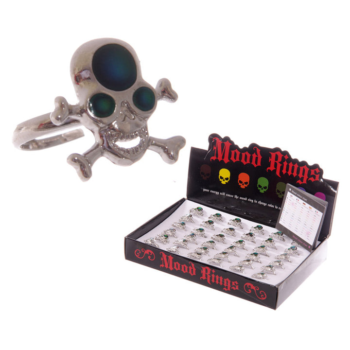 Fun Skull and Cross Bone Mood Rings TYJ99-0