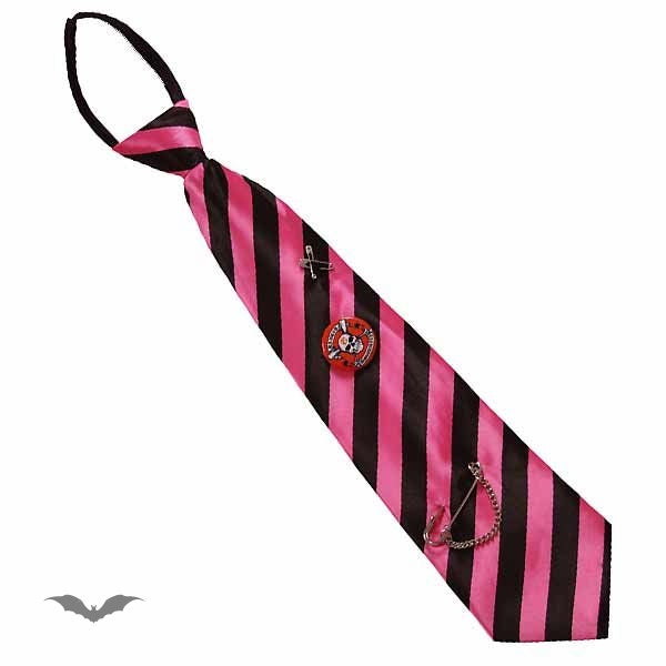 Queen of Darkness - Tie Stripes pink / black by Queen Of Darkness