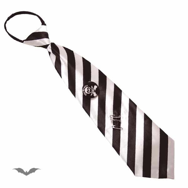 Queen of Darkness - Tie Stripes white / black by Queen Of Darkness