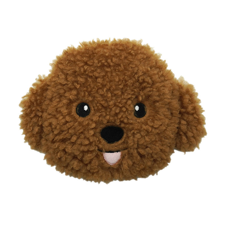 Microwavable Plush Wheat and Lavender Heat Pack - Cavapoo Fluffy Dog Head WARM107-0