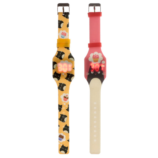 Silicone Digital Watch - Feline Fine Cat WATC03 by Puckator