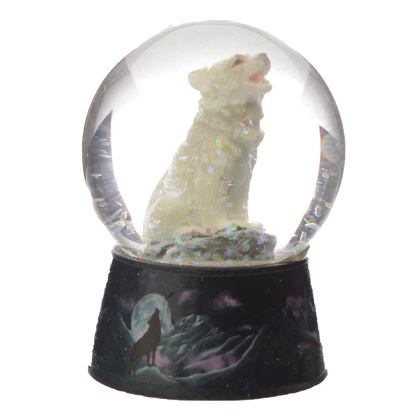 Dream Protector - Protector of the North Wolf Snow Globe WOLF39