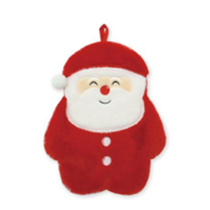 1L Hot Water Bottle with Plush Cover - Christmas Santa XWARM88 by Puckator