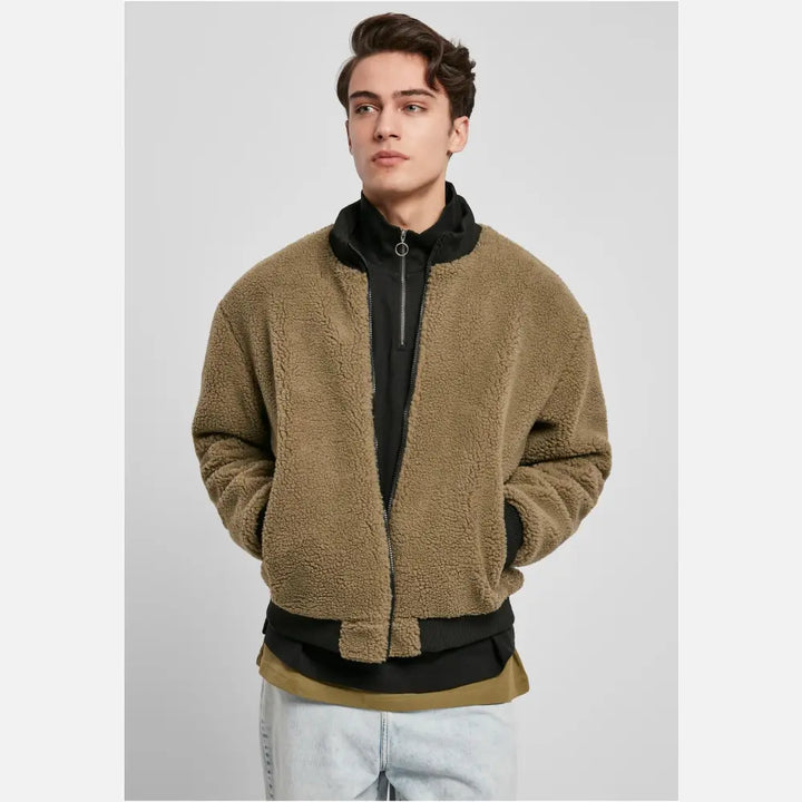 Urban Classics - Men's Boxy Sherpa Jacket-1