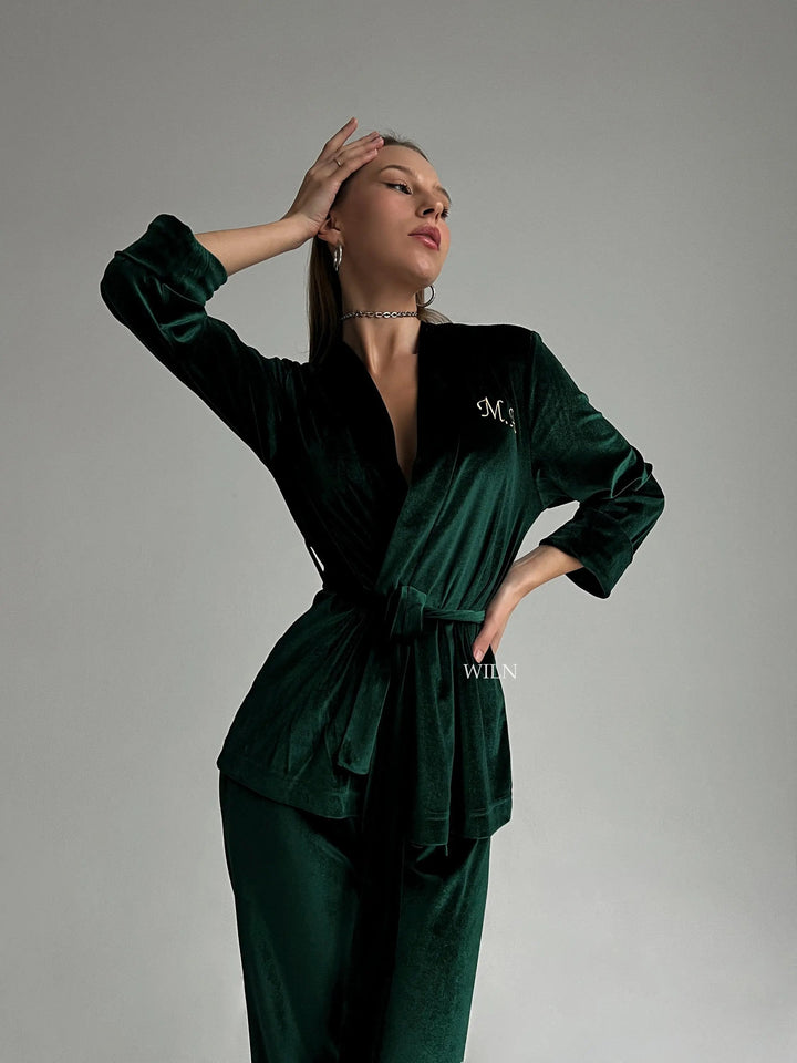 WILN Lingerie - Majestic Luxurious Velour Robe by WILN