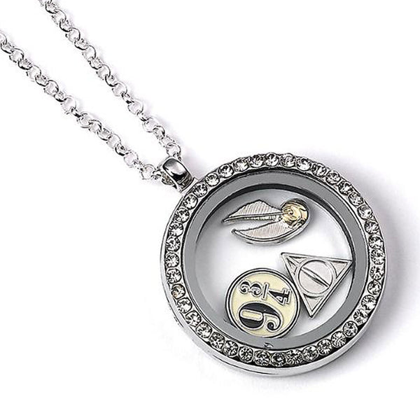 Harry Potter Silver Plated Charm Locket Necklace by Harry Potter