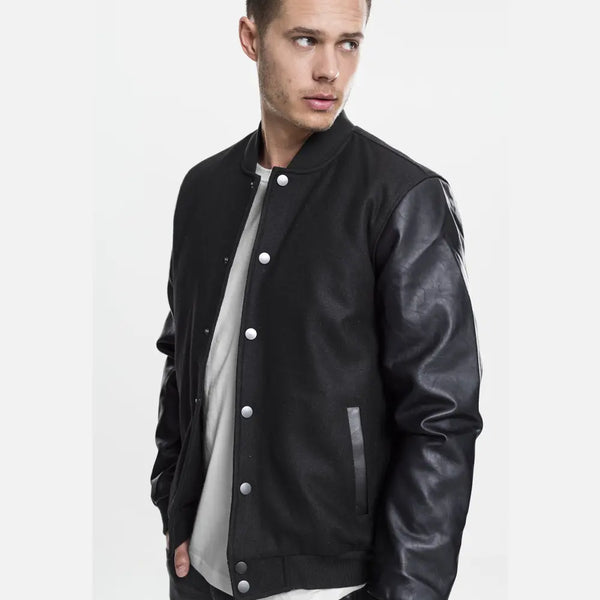 Urban Classics - Men's Oldschool College Jacket by Urban Classics