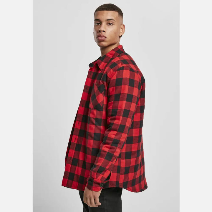 Urban Classics - Men's Padded Check Flannel Shirt-3