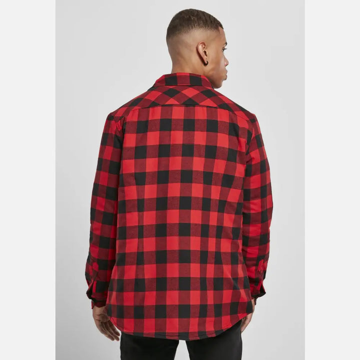 Urban Classics - Men's Padded Check Flannel Shirt-2