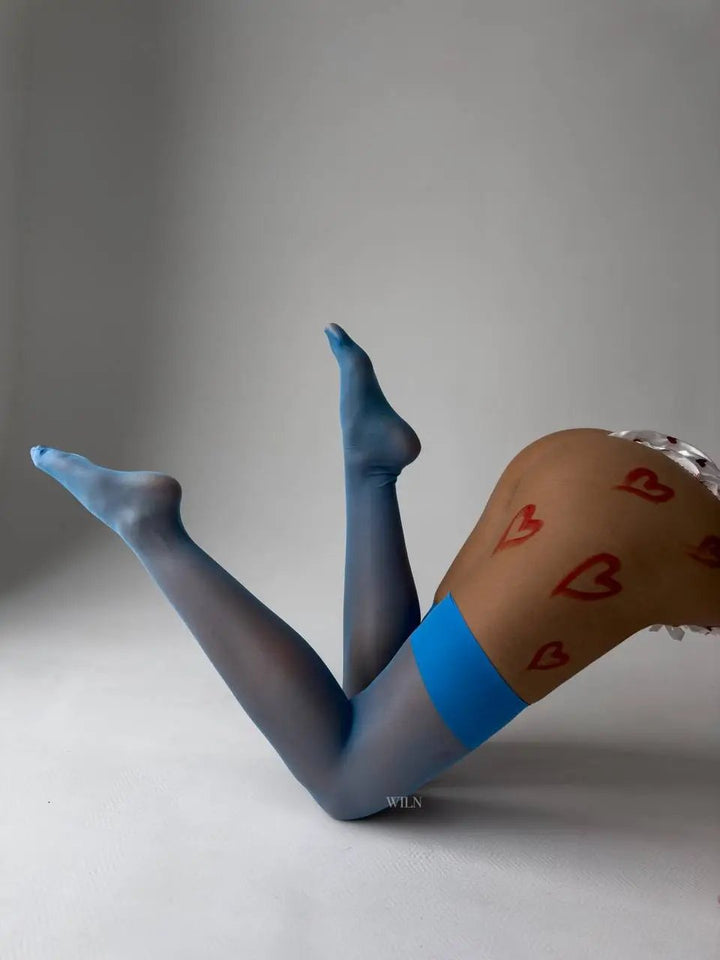 GLAM  Stockings Blue-3