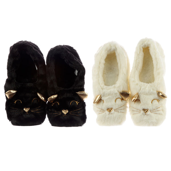 Toesties Heat Wheat Pack Warmer Slippers - Feline Fine Cat XSLIP26 by Puckator